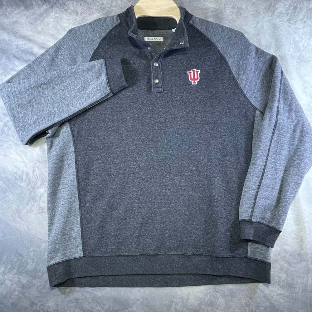 Tommy Bahama Indiana Hoosiers Scrimmage Snap Pullover Size XXXL/TTTG